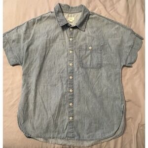 Able Light Blue Denim Button-Down Shirt